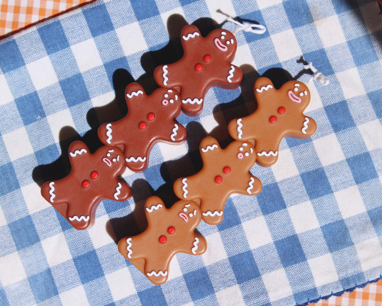 Gingerbread Man Candle / Christmas Cookie Candle