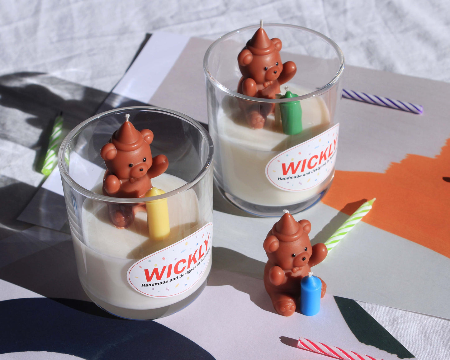Celebrating Teddy Bear Candle