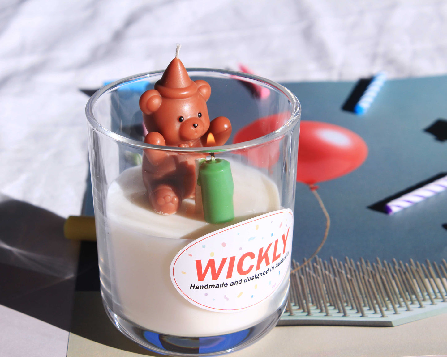 Celebrating Teddy Bear Candle