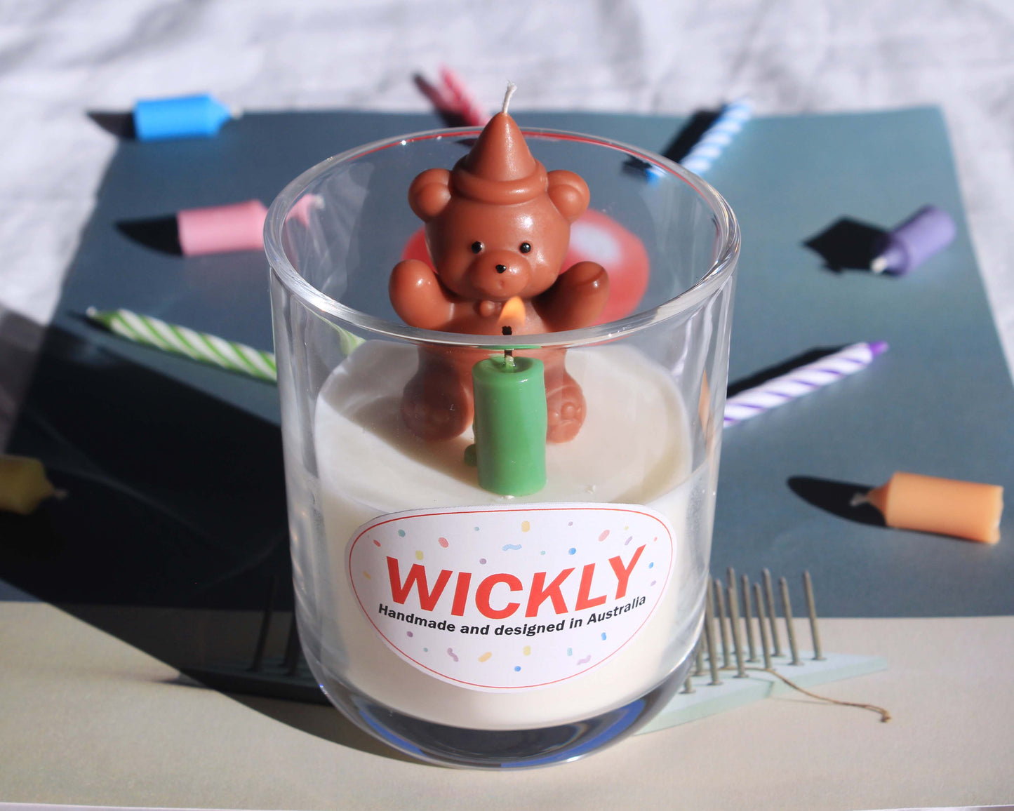 Celebrating Teddy Bear Candle