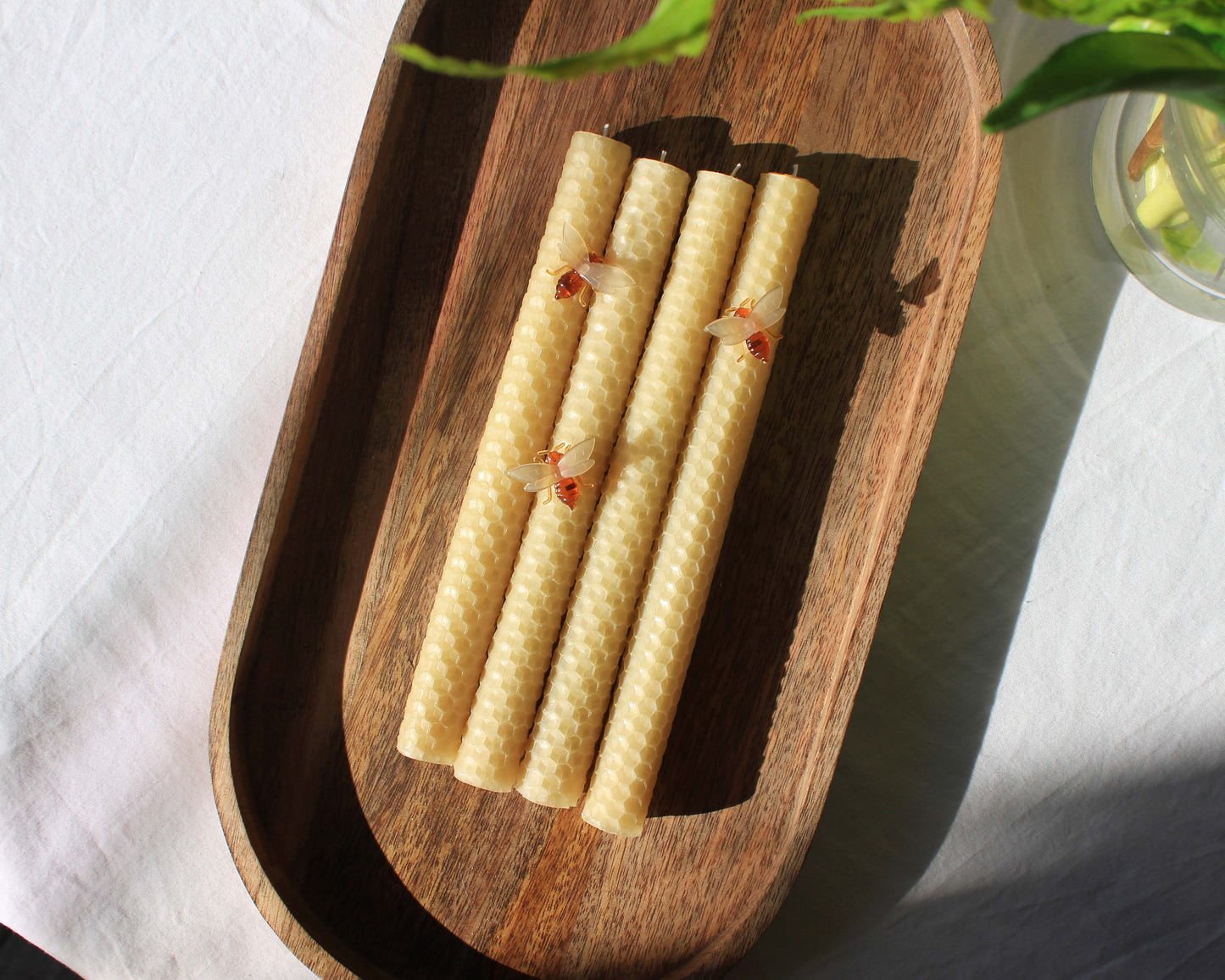 100% Beeswax Taper Candle