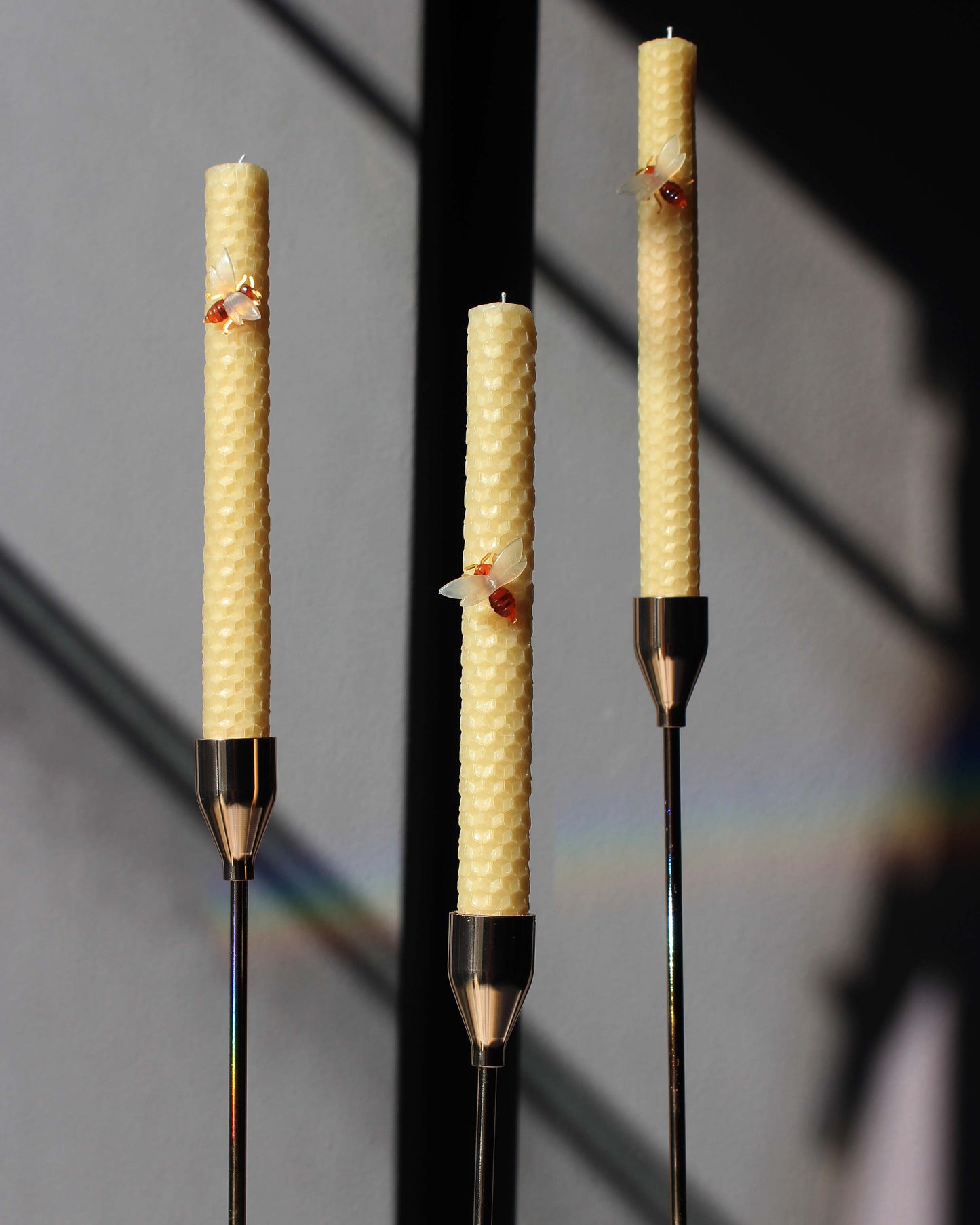100% Beeswax Taper Candle