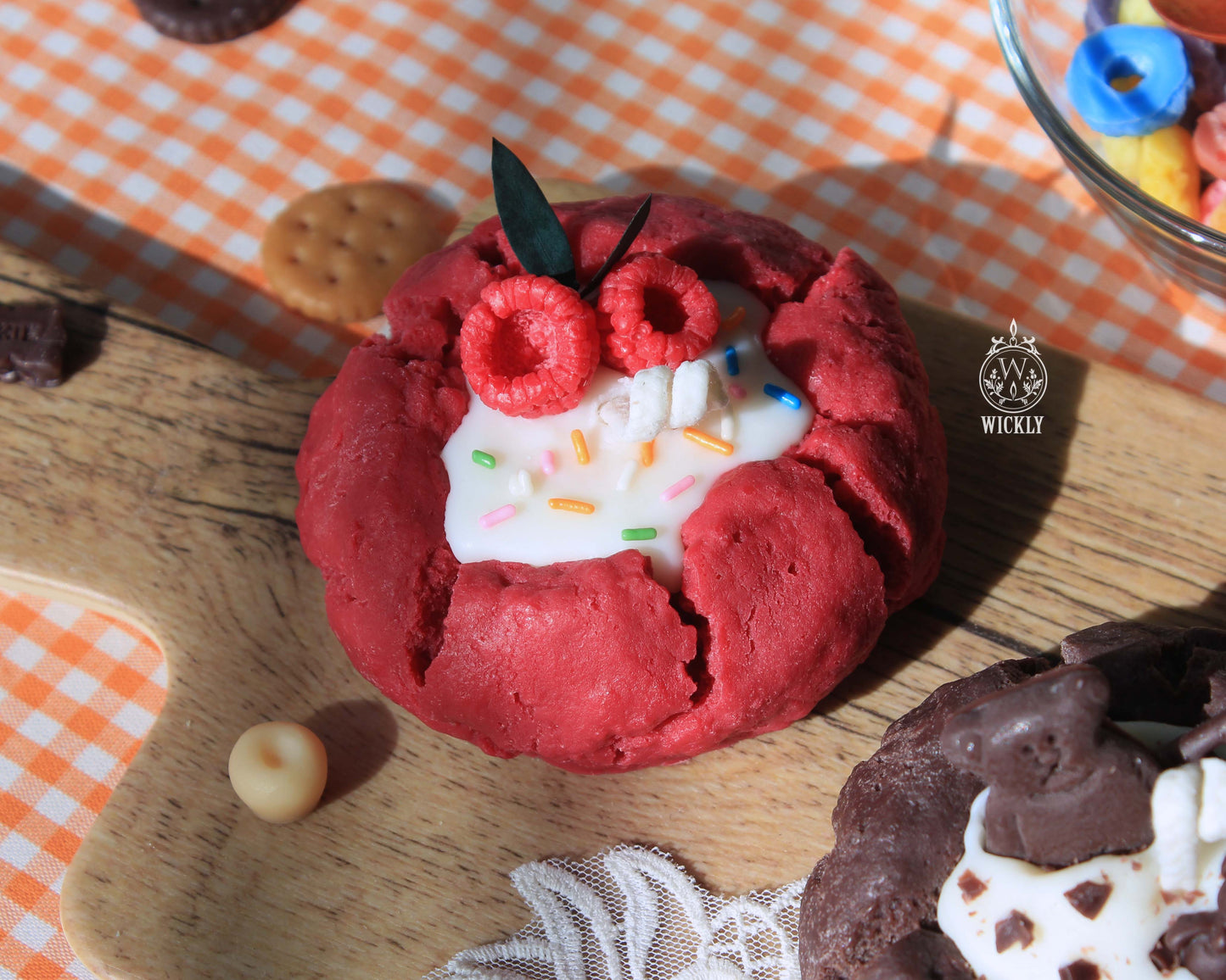 Cookie Candles (Chocolate, Raspberry, Caramel)