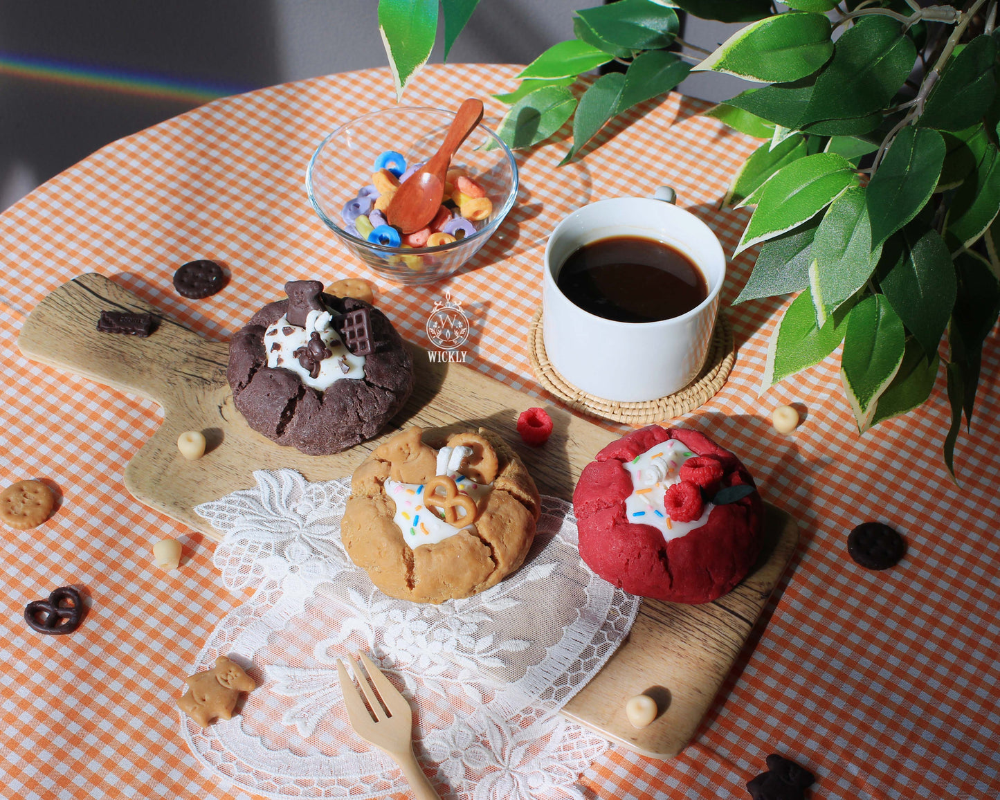 Cookie Candles (Chocolate, Raspberry, Caramel)