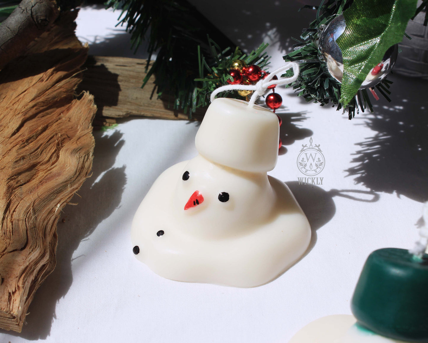 Melting Snowman Candle