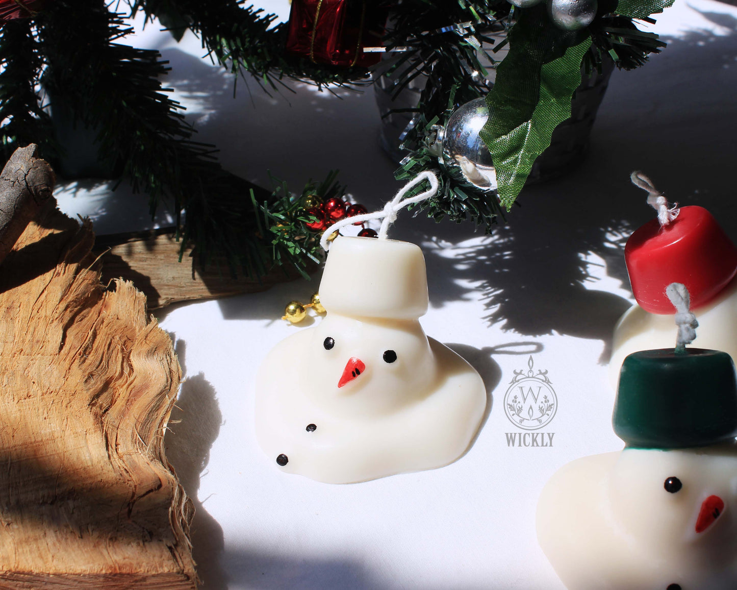 Melting Snowman Candle
