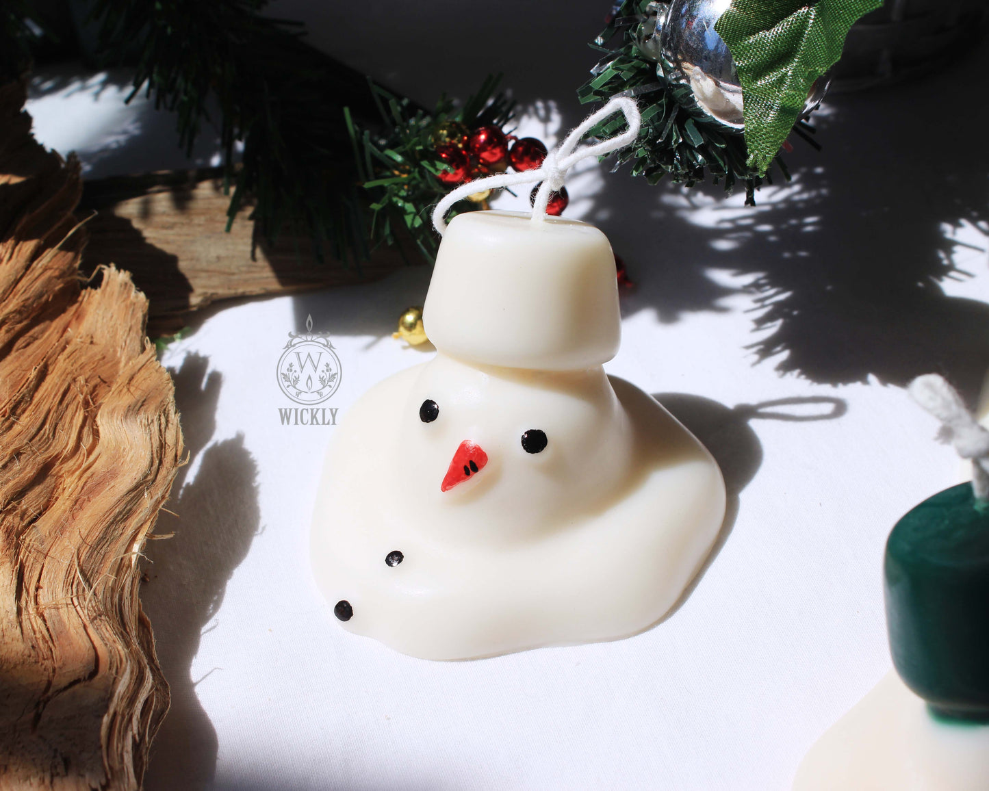 Melting Snowman Candle
