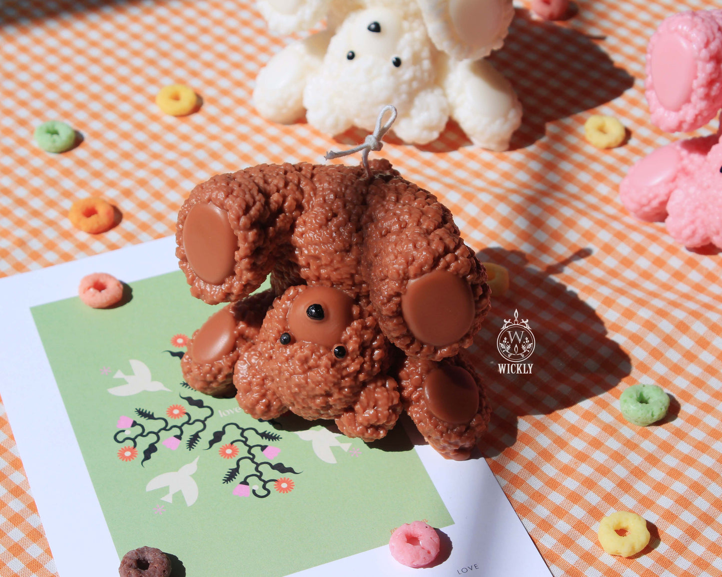 Clumsy Teddy Bear Candle