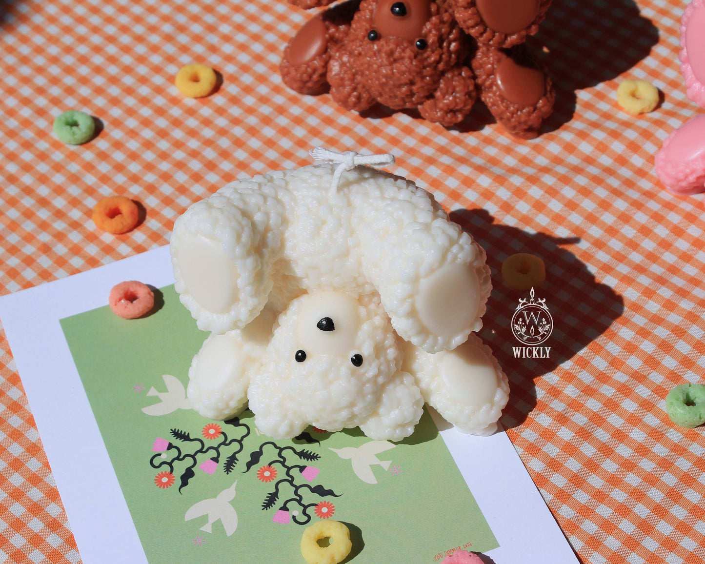 Clumsy Teddy Bear Candle
