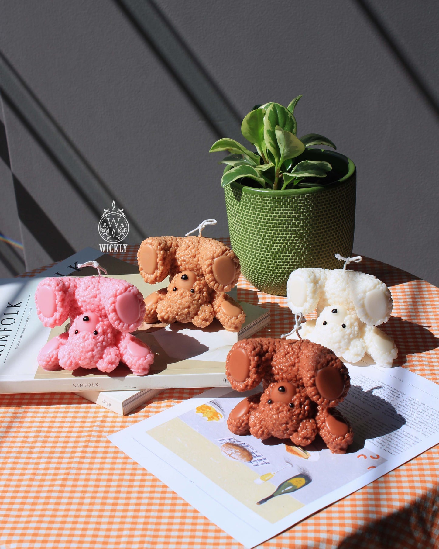 Clumsy Teddy Bear Candle