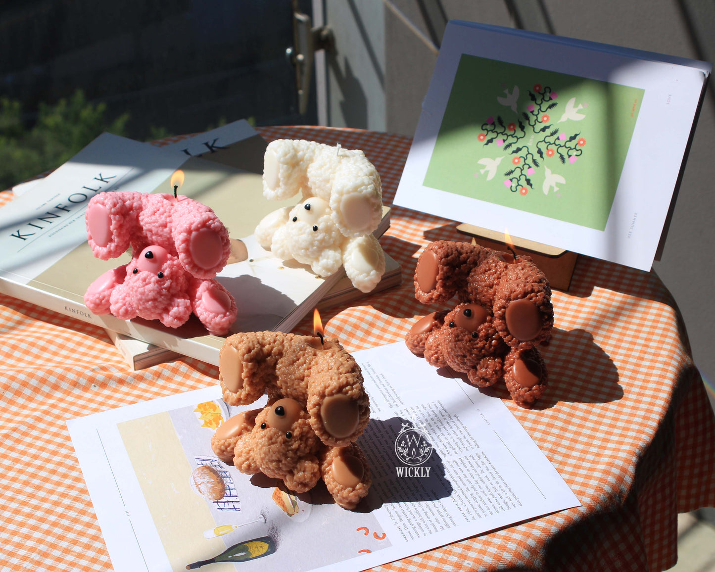 Clumsy Teddy Bear Candle