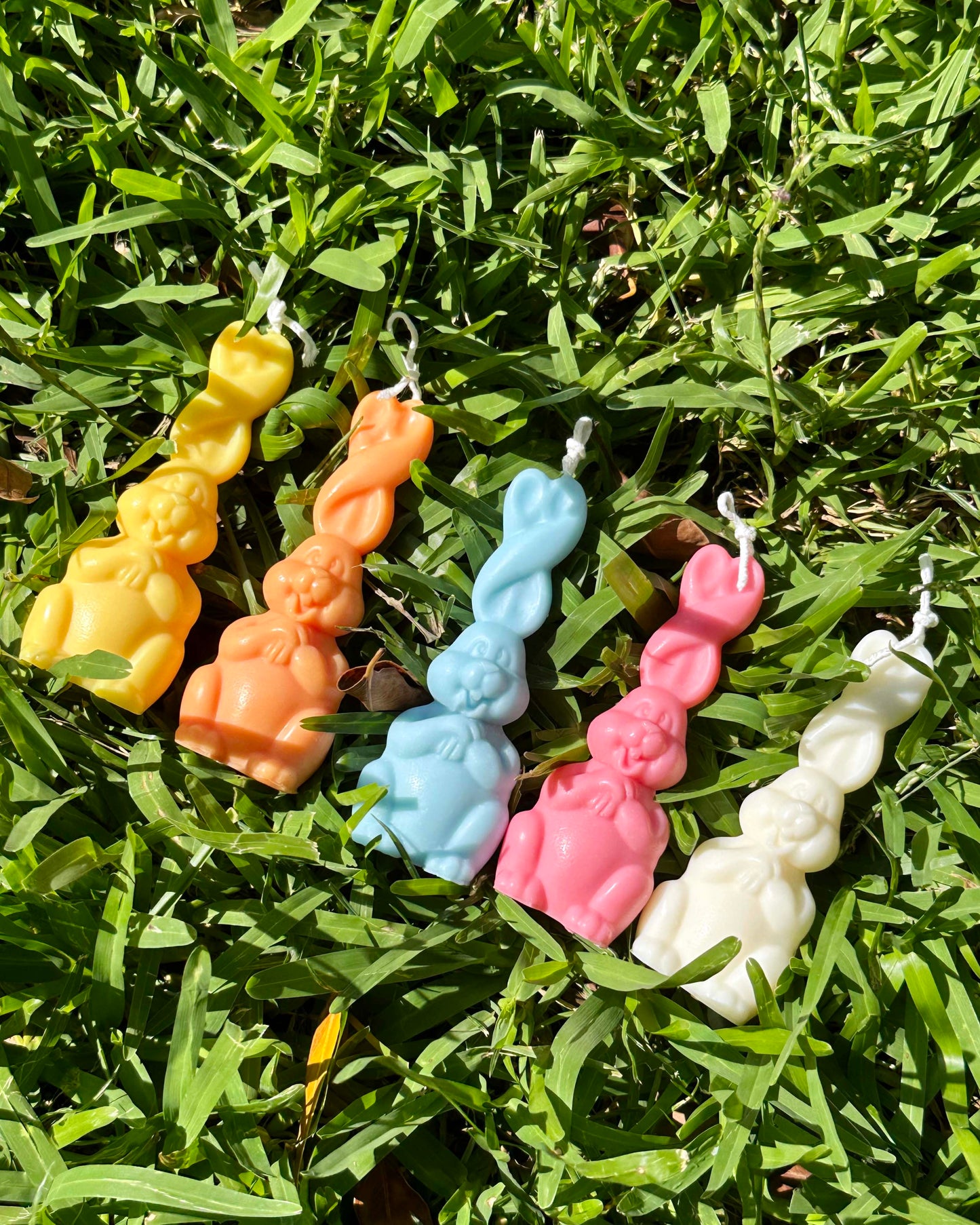 Pastel Bunny Candle