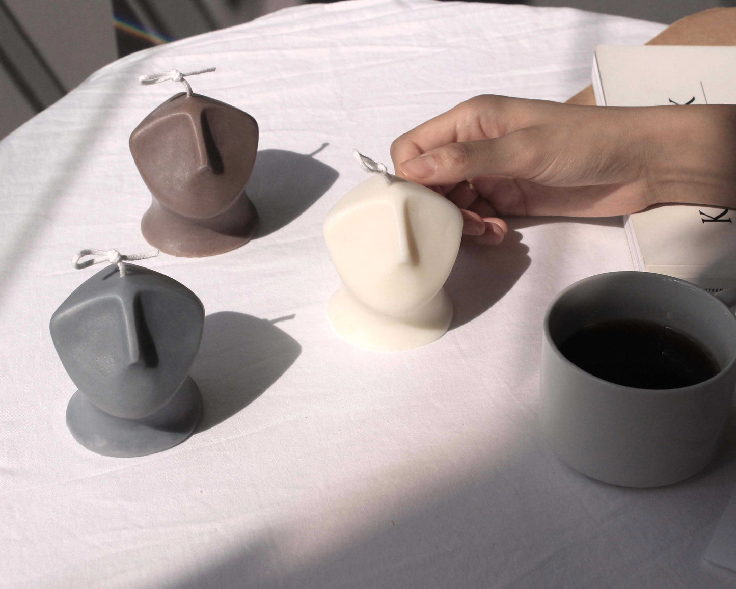 Stone Face Candles