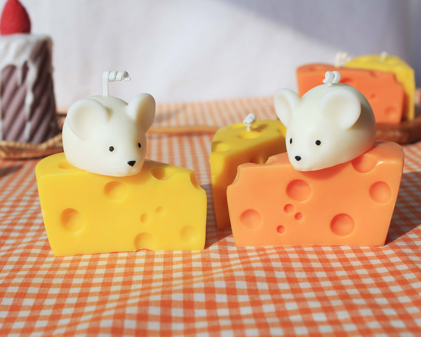 Cheese Candle with Jerry the Mouse Candle