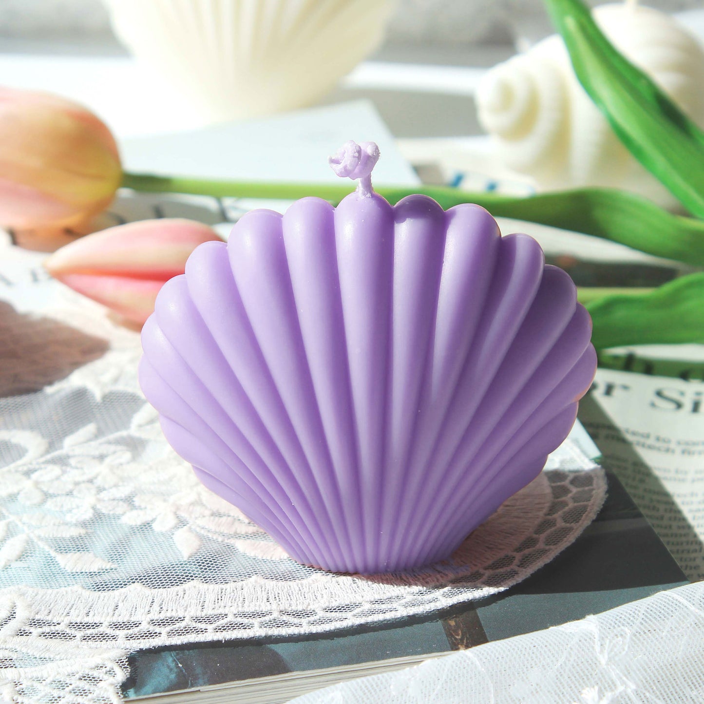 Seashell, Clam, Scallop Candle