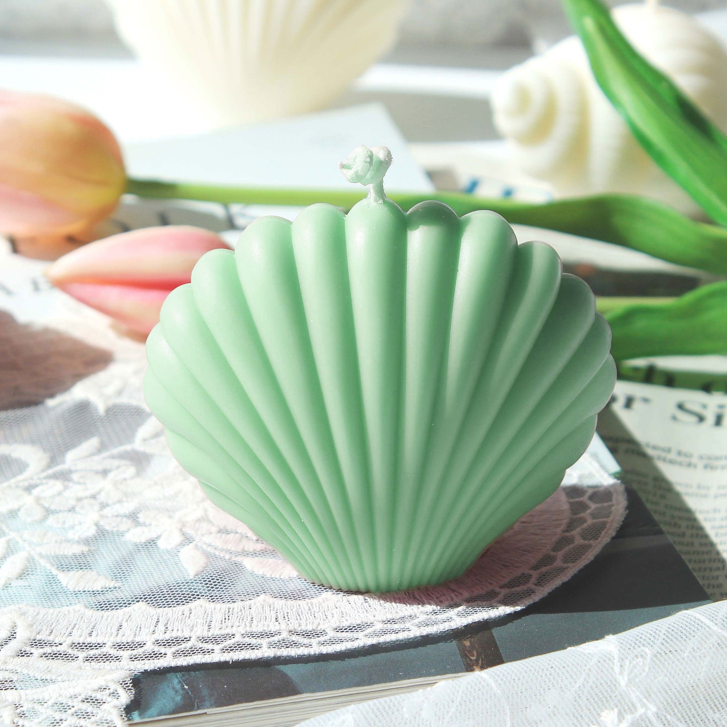 Seashell, Clam, Scallop Candle