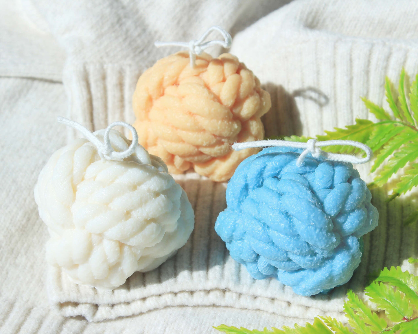 Ball of Yarn, Wool Candle
