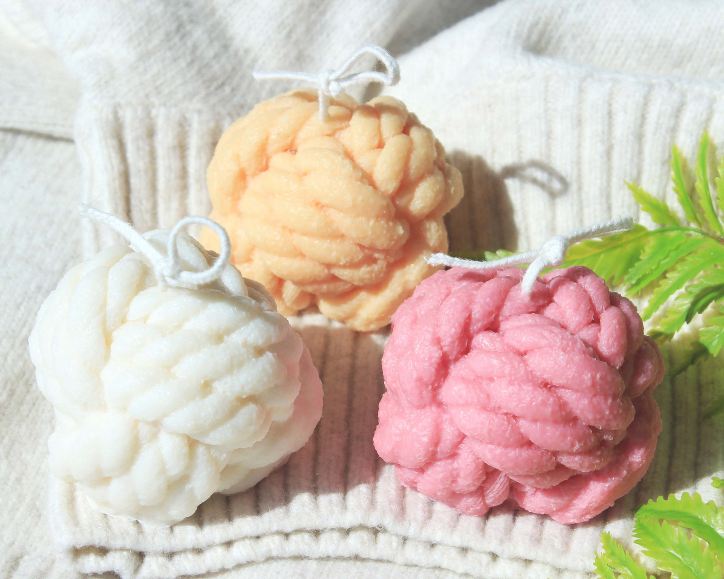 Ball of Yarn, Wool Candle