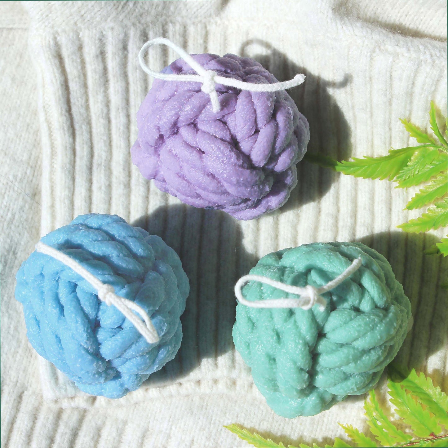 Ball of Yarn, Wool Candle
