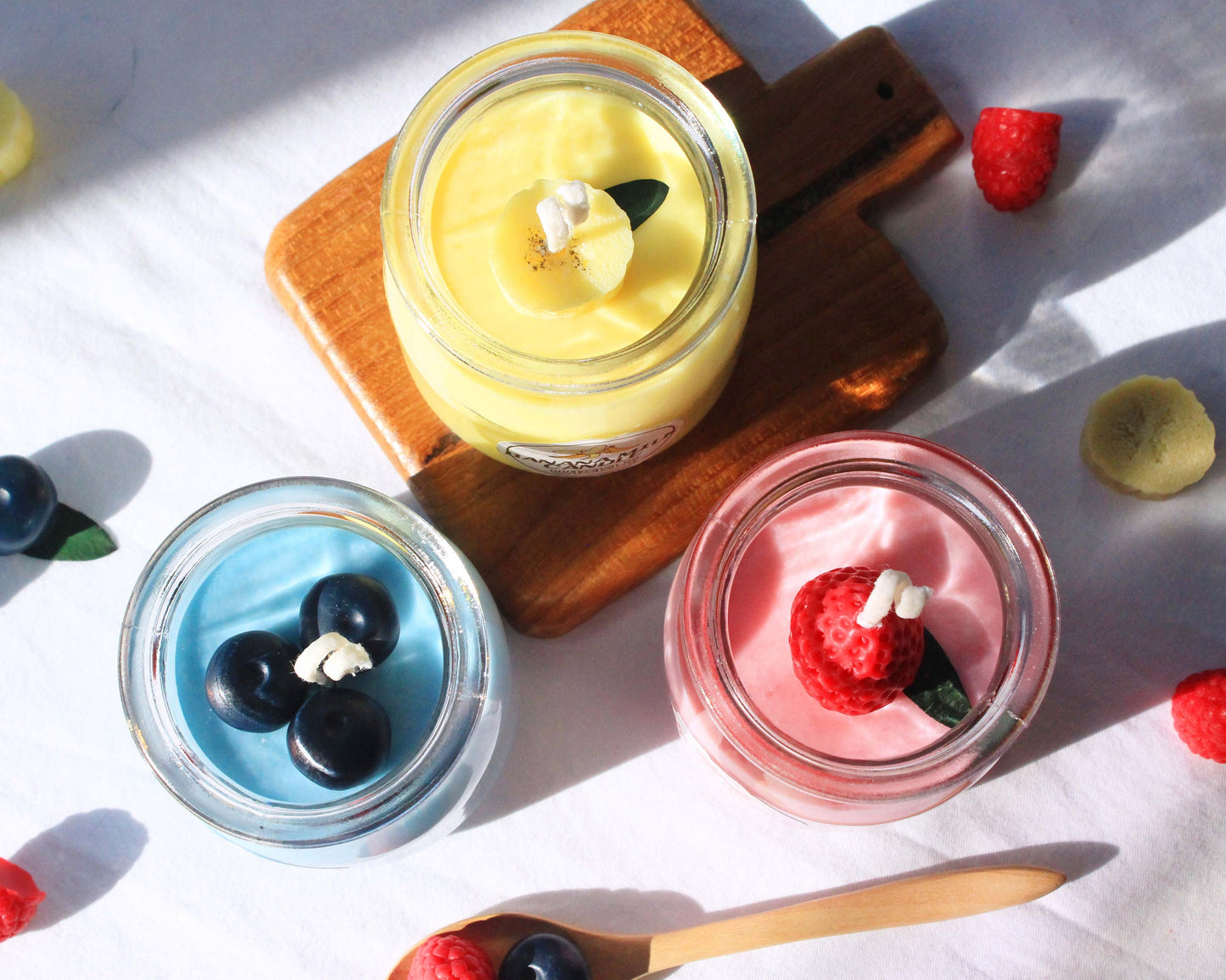Fruity Milk / Yogurt Candle (Strawberry, Blueberry, Banana)