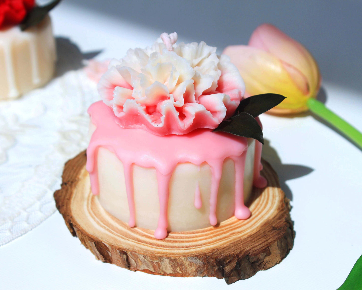 Carnation Flower Candle