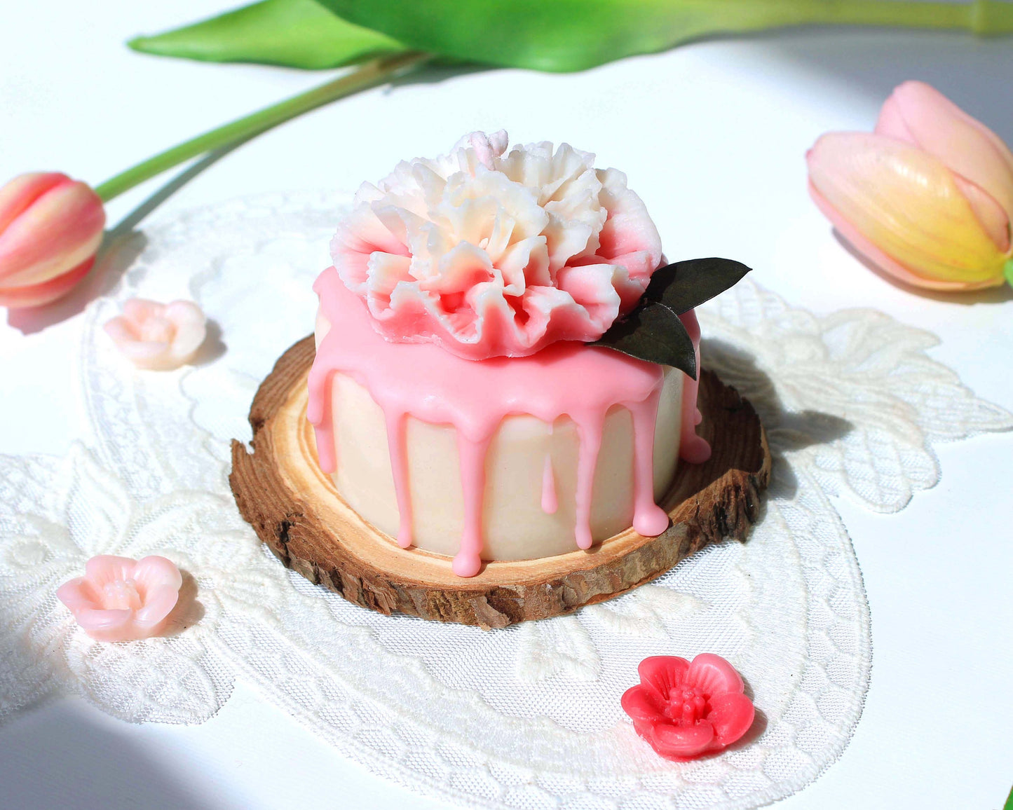 Carnation Flower Candle