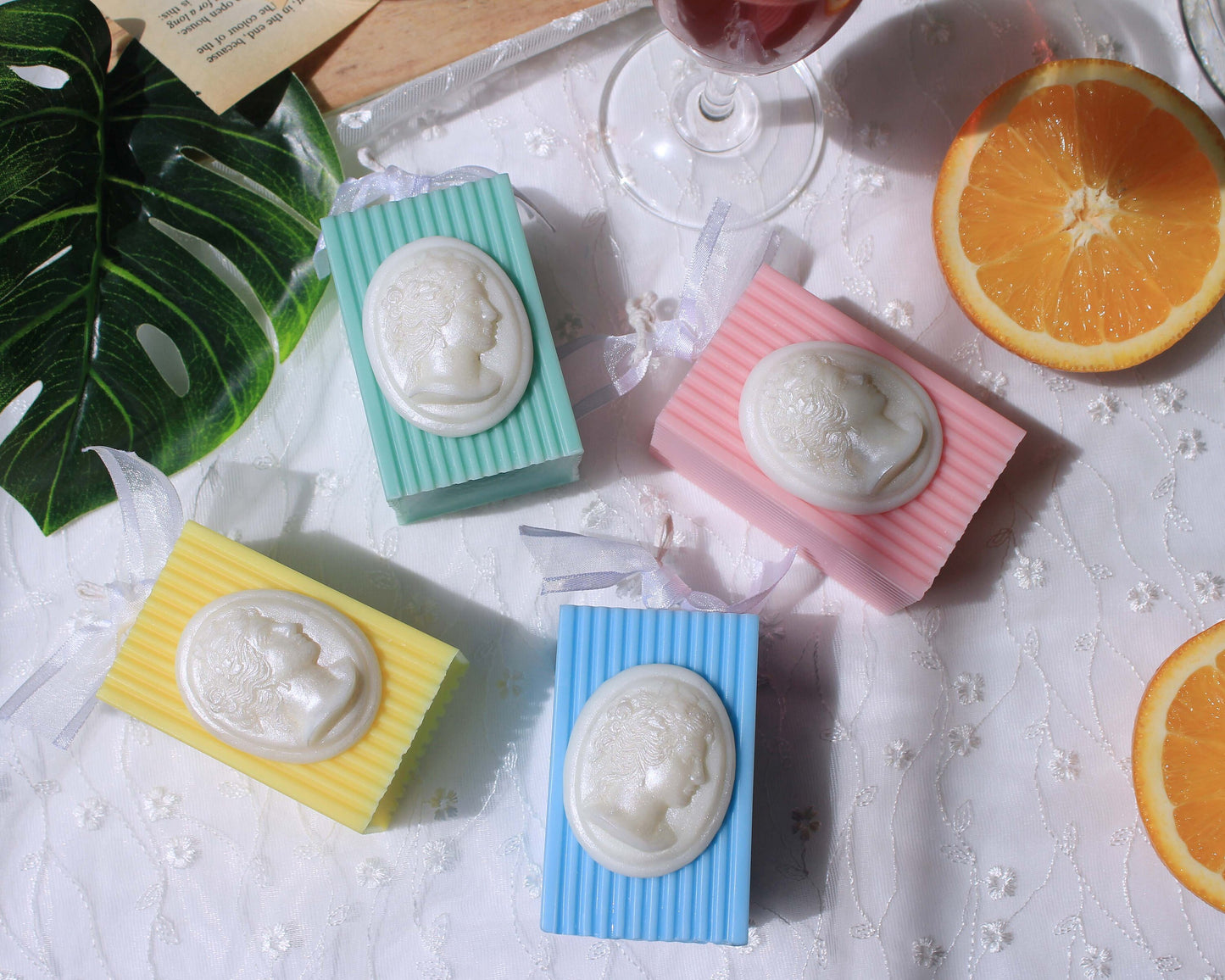 Pastel Cameo Candle