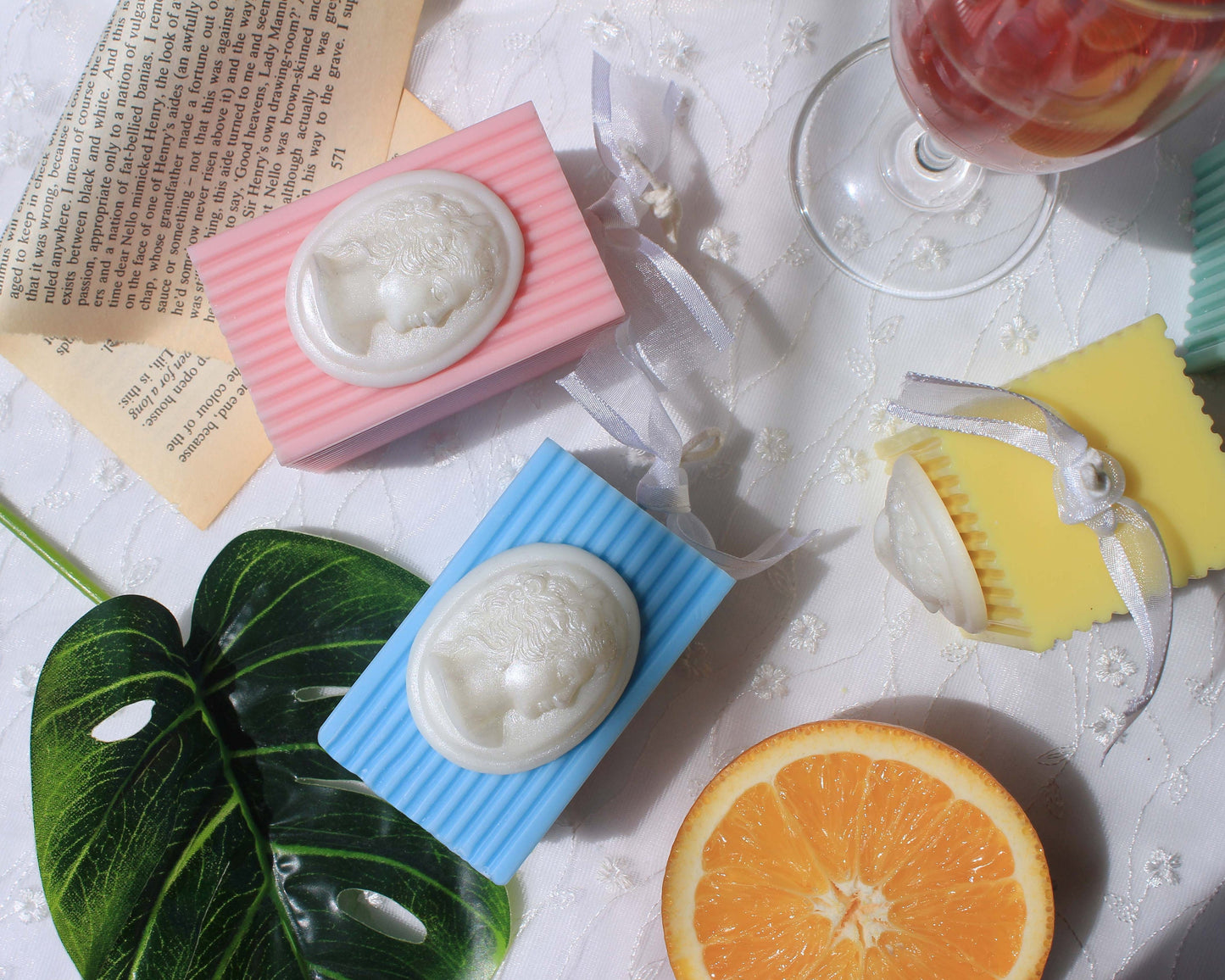 Pastel Cameo Candle