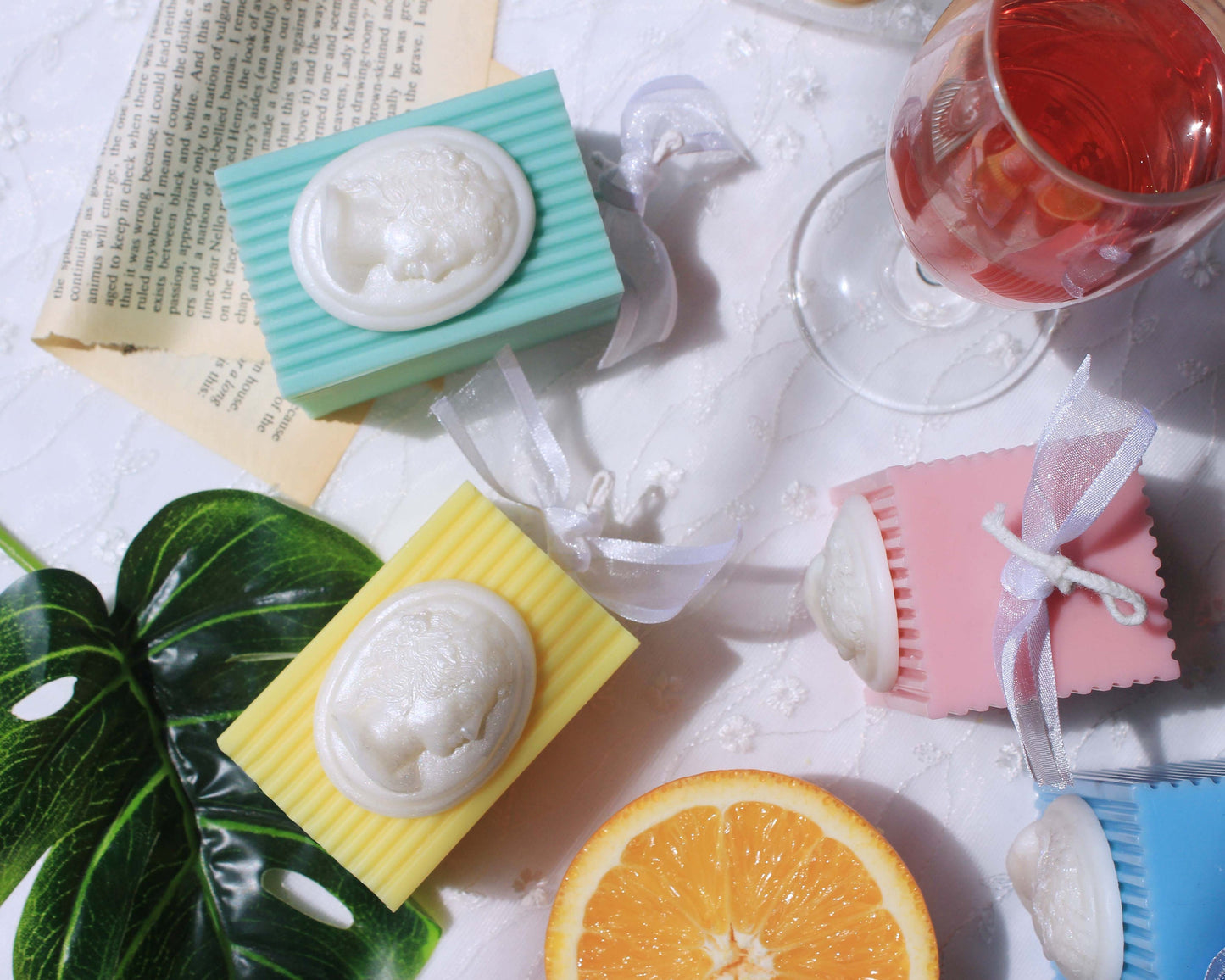 Pastel Cameo Candle