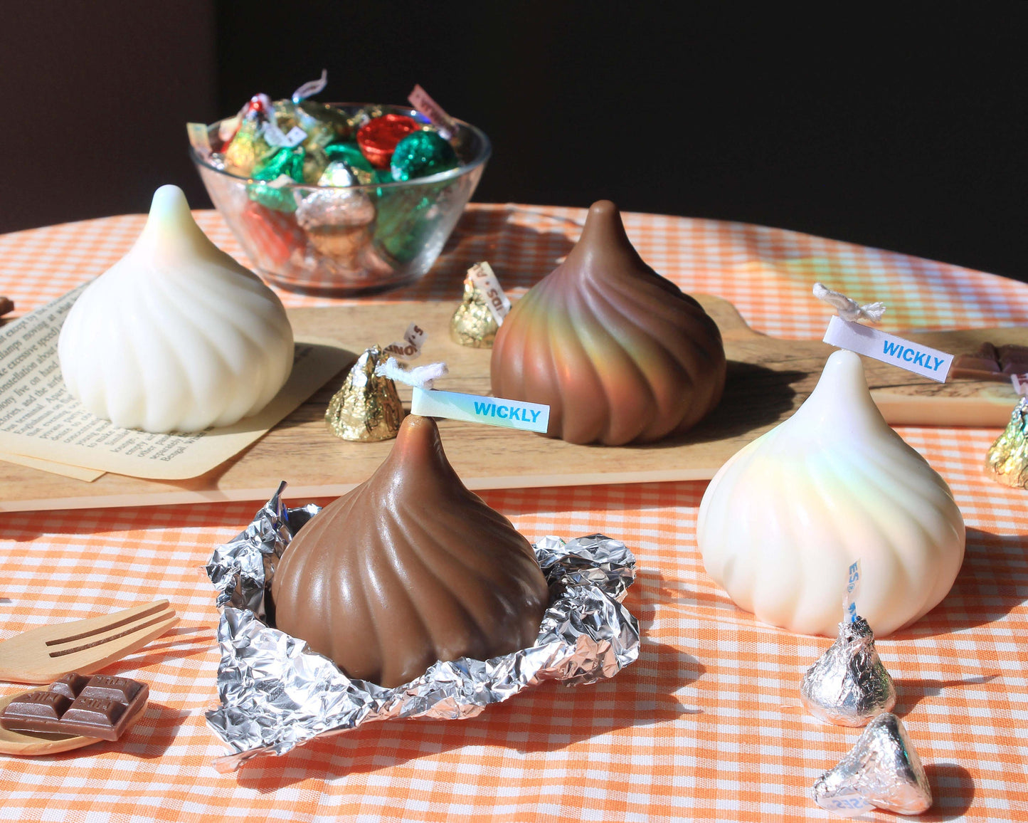 Chocolate Kisses Candle