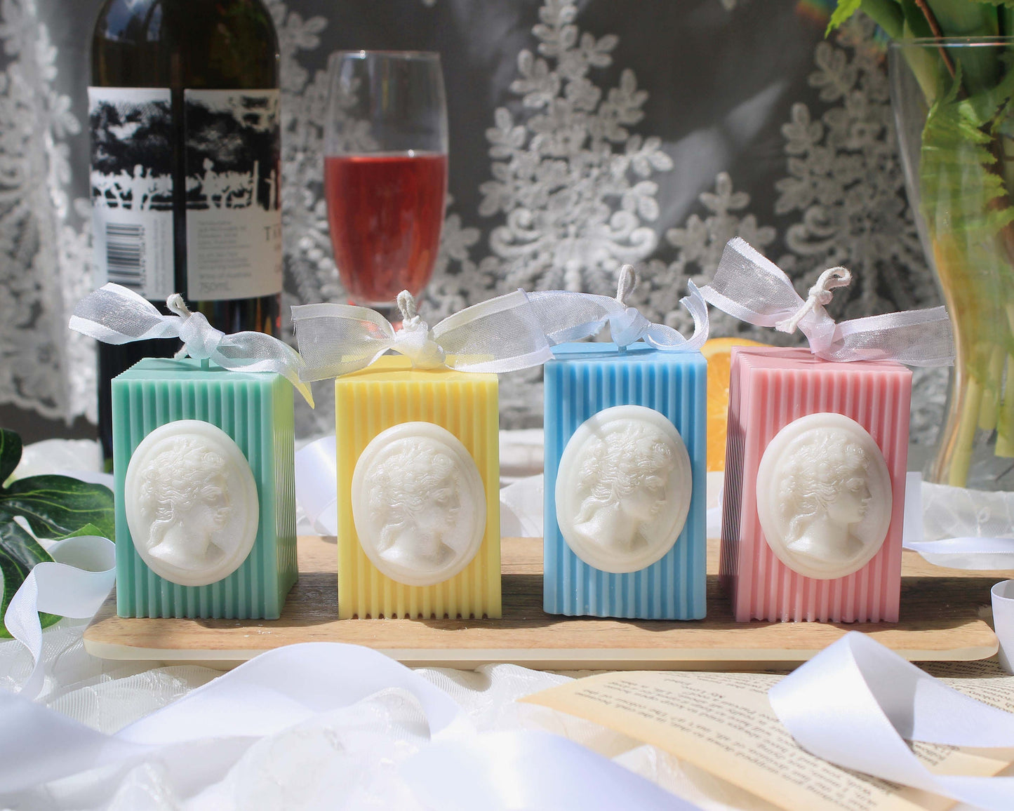 Pastel Cameo Candle