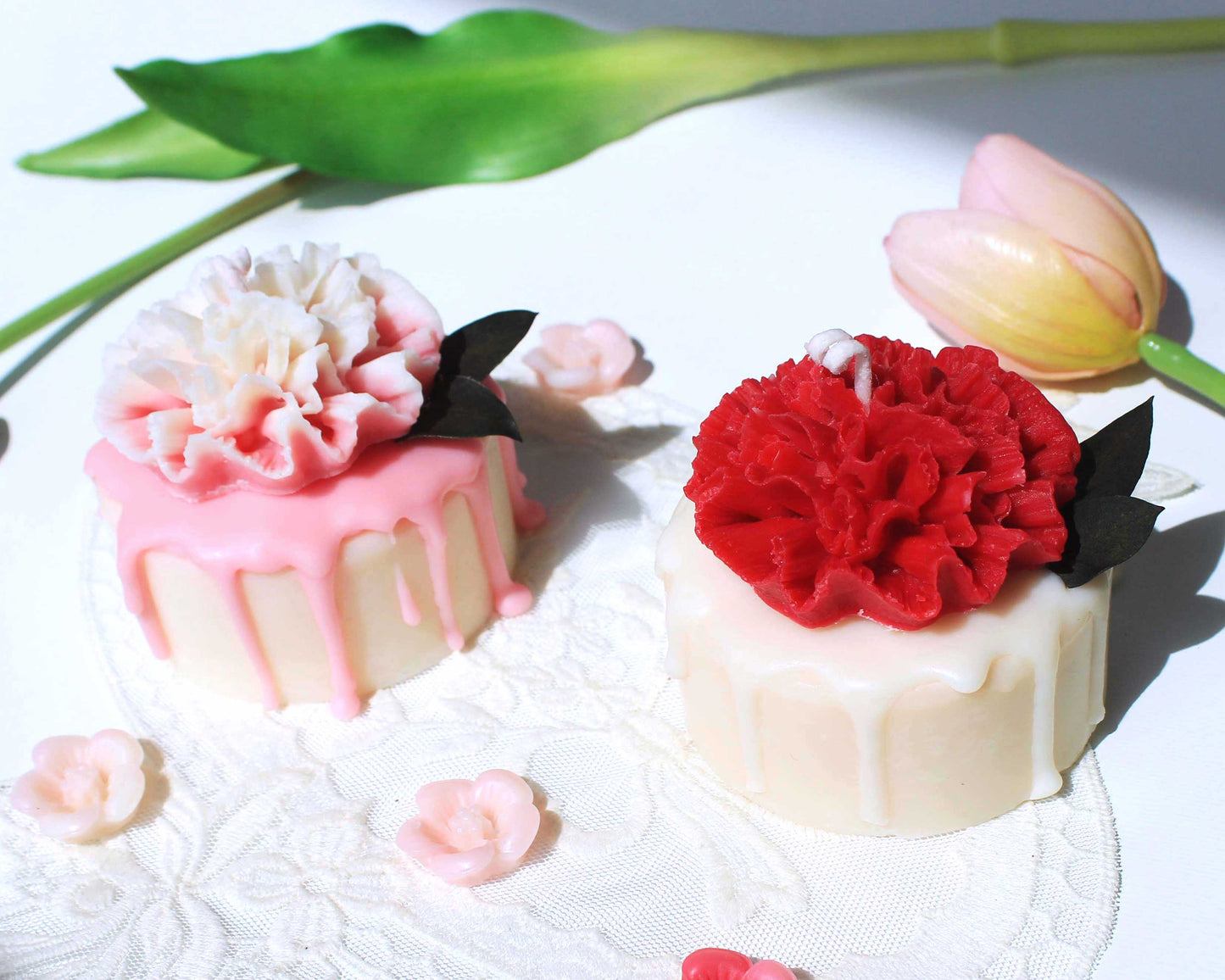 Carnation Flower Candle