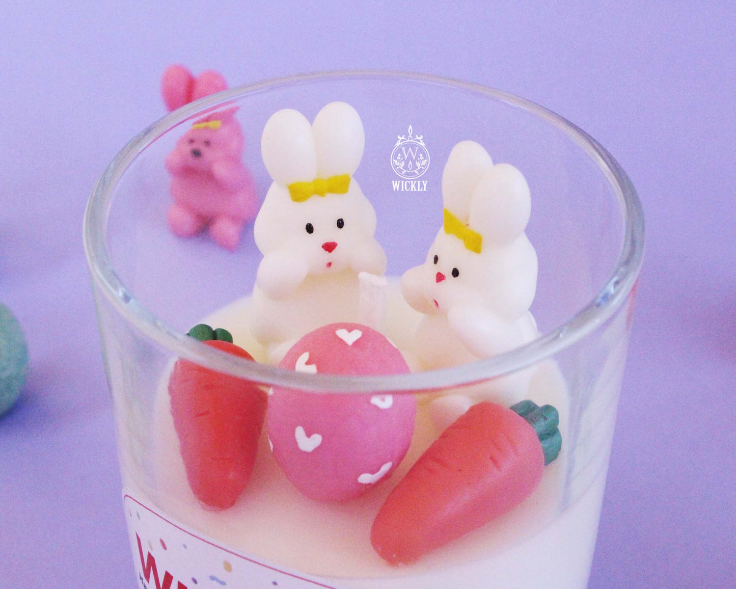 Easter Bunny and Egg Soy Wax Candle