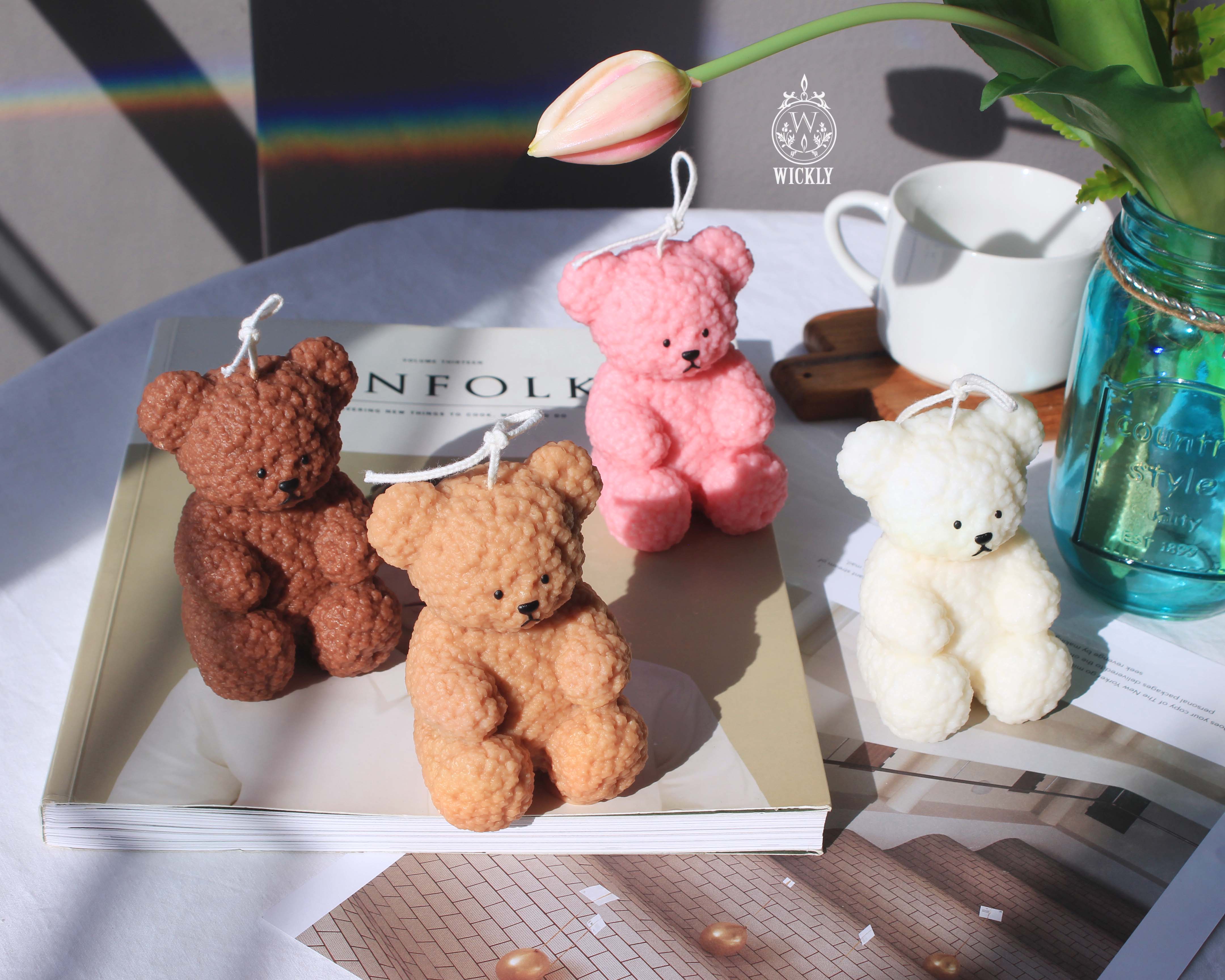 Teddy Bear Candle – wickly candle